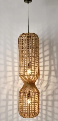 Sale Bizzotto LAMPADARIO MALABO NATURALE H103