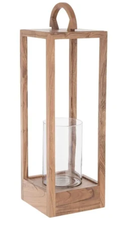 New Bizzotto LANTERNA AIMI 1M LEGNO NATURALE H64