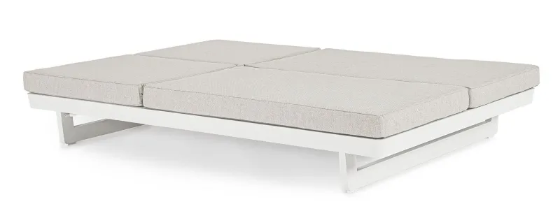 Bizzotto LETTINO DOPPIO IN ALLUMINIO BIANCO WG20 - INFINITY