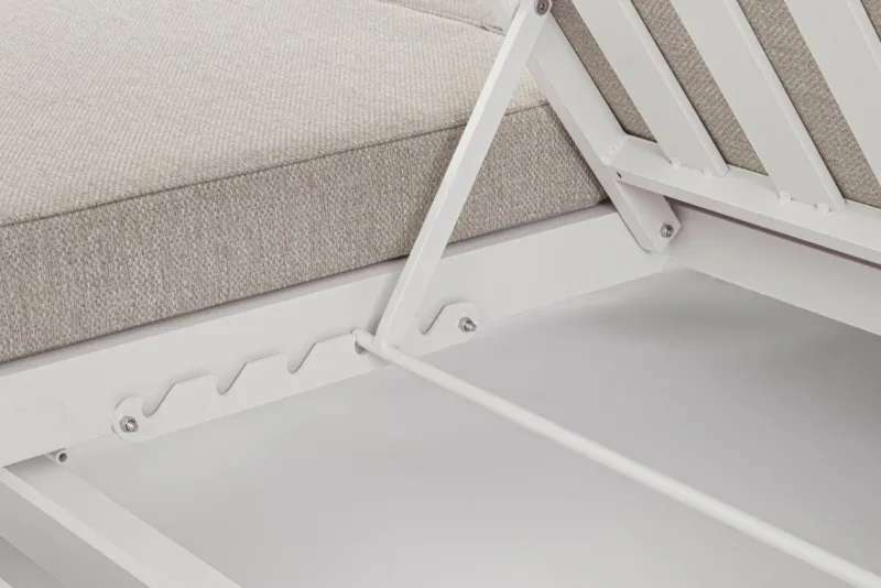 Bizzotto LETTINO DOPPIO IN ALLUMINIO BIANCO WG20 - INFINITY