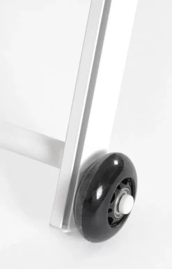 Discount Bizzotto LETTINO IN ALLUMINIO CON RUOTE BIANCO - TAYLOR