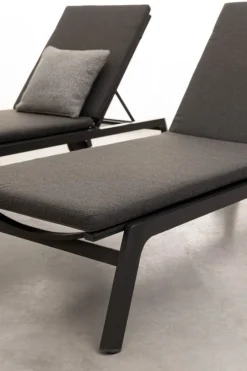 Bizzotto LETTINO IN ALLUMINIO CON RUOTE ANTRACITE WG21 - JALISCO