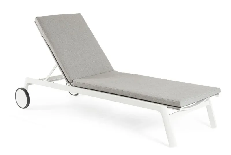 Discount Bizzotto LETTINO IN ALLUMINIO CON RUOTE BIANCO WG20 - JALISCO
