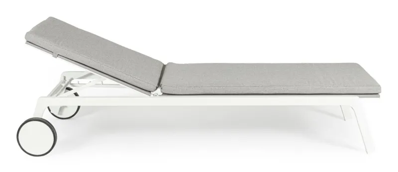 Discount Bizzotto LETTINO IN ALLUMINIO CON RUOTE BIANCO WG20 - JALISCO