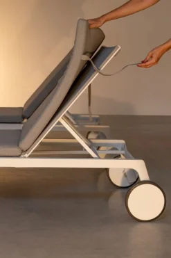 Discount Bizzotto LETTINO IN ALLUMINIO CON RUOTE BIANCO WG20 - JALISCO