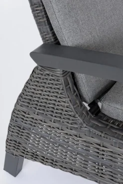 Online Bizzotto LETTINO RECLINABILE CON CUSCINI ANTRACITE JX55 - BRITTON