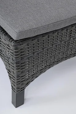 Online Bizzotto LETTINO RECLINABILE CON CUSCINI ANTRACITE JX55 - BRITTON