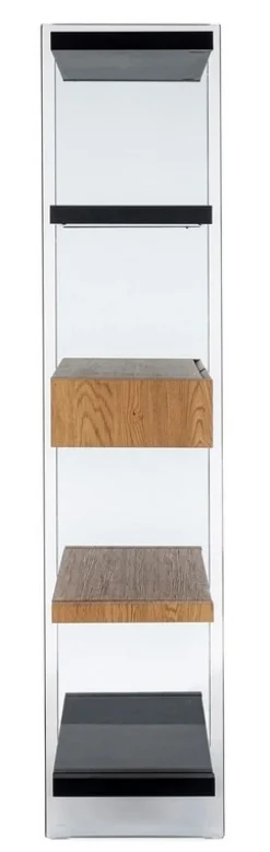 Bizzotto LIBRERIA 2 CASSETTI NERA - LINE WOOD