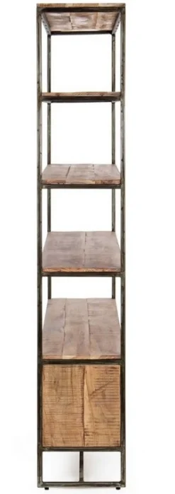 Outlet Bizzotto LIBRERIA IN LEGNO 4 CASSETTI - ELMER