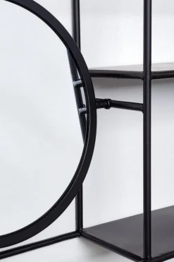 Outlet Bizzotto MENSOLA C-SPECCHIO NUCLEOS NERO