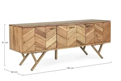 Clearance Bizzotto MOBILE IN LEGNO - RAIDA