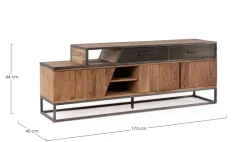 Discount Bizzotto MOBILE PORTA TV IN LEGNO - JANAK