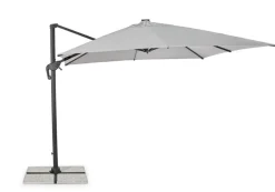 Online Bizzotto OMBRELLONE BRACCIO CON LED IN ALLUMINIO 3X3 ANTRACITE - INES