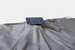 Online Bizzotto OMBRELLONE BRACCIO CON LED IN ALLUMINIO 3X3 ANTRACITE - INES