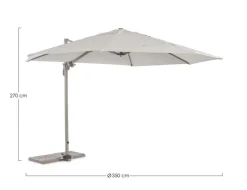 Discount Bizzotto OMBRELLONE BRACCIO IN ALLUMINIO SABBIA - ORLAND