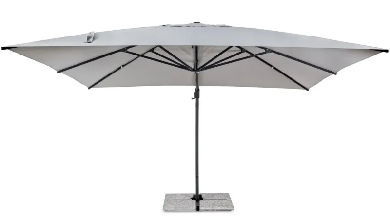 New Bizzotto OMBRELLONE BRACCIO IN ALLUMINIO 4X4 ANTRACITE - INES