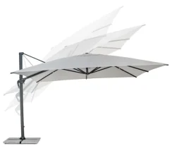 New Bizzotto OMBRELLONE BRACCIO IN ALLUMINIO 4X4 ANTRACITE - INES