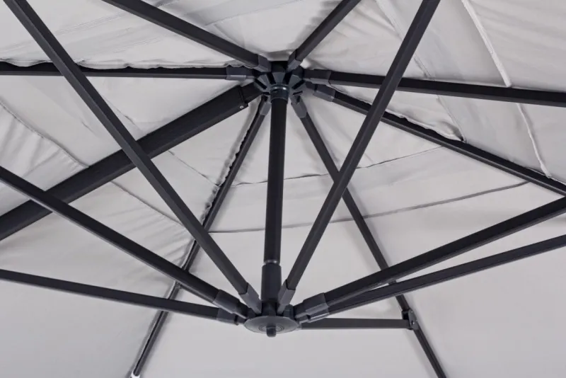 New Bizzotto OMBRELLONE BRACCIO IN ALLUMINIO 4X4 ANTRACITE - INES