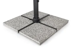 New Bizzotto OMBRELLONE BRACCIO IN ALLUMINIO 4X4 ANTRACITE - INES