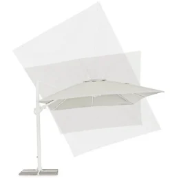 New Bizzotto OMBRELLONE BRACCIO IN ALLUMINIO 3X4 BIANCO - EDEN