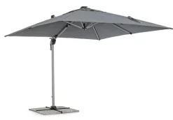Best Bizzotto OMBRELLONE BRACCIO IN ALLUMINIO 3X3 ANTRACITE - INES