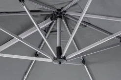 Best Bizzotto OMBRELLONE BRACCIO IN ALLUMINIO 3X3 ANTRACITE - INES