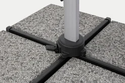 Best Bizzotto OMBRELLONE BRACCIO IN ALLUMINIO 3X3 ANTRACITE - INES