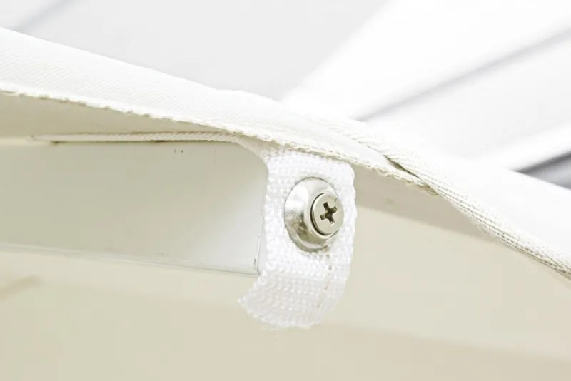 Clearance Bizzotto OMBRELLONE IN ALLUMINIO 4X4 BIANCO GRIGIO - ALGHERO