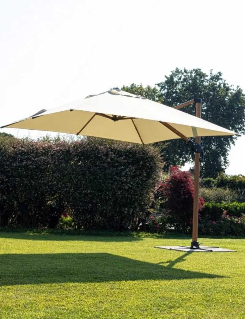 Outlet Bizzotto OMBRELLONE IN ALLUMINIO 4X4 BEIGE - ORION