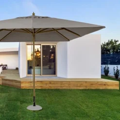 Clearance Bizzotto OMBRELLONE IN ALLUMINIO 3X3 TORTORA - ECLIPSE