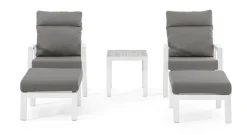 New Bizzotto OTTOMAN IN ALLUMINIO BIANCO JX11 - KLEDI
