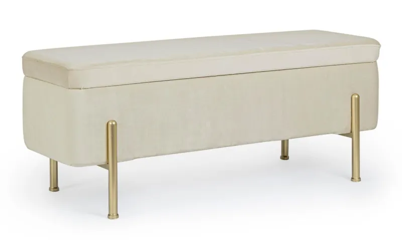 Online Bizzotto PANCA CONTENITORE IN VELLUTO NATURALE - IRINA