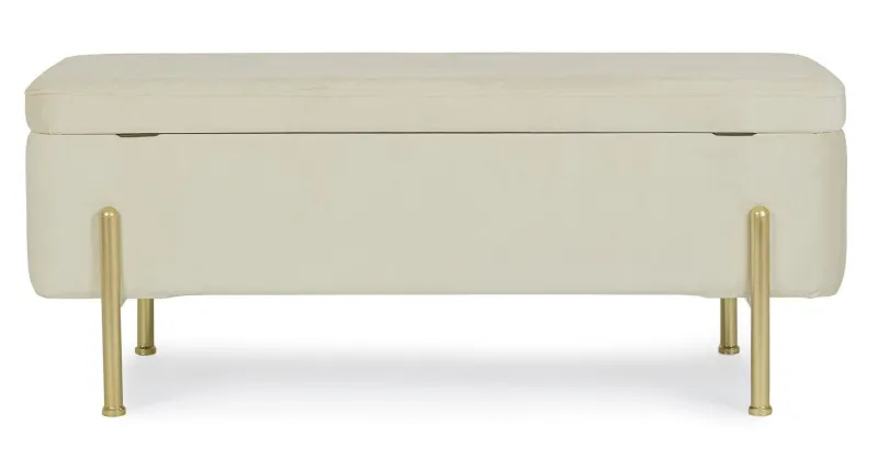 Online Bizzotto PANCA CONTENITORE IN VELLUTO NATURALE - IRINA