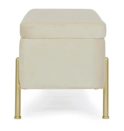 Online Bizzotto PANCA CONTENITORE IN VELLUTO NATURALE - IRINA