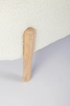 Discount Bizzotto PANCA EFFETTO BOUCLE' BIANCO - DAYLA