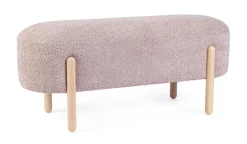 Bizzotto PANCA EFFETTO BOUCLE' ROSA ANTICO - DAYLA