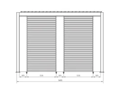 Best Bizzotto PANNELLO VERTICALE PERGOLA OCEAN ANTRAC