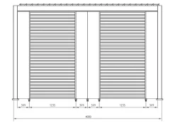 Clearance Bizzotto PANNELLO VERTICALE PERGOLA OCEAN RUSTIC