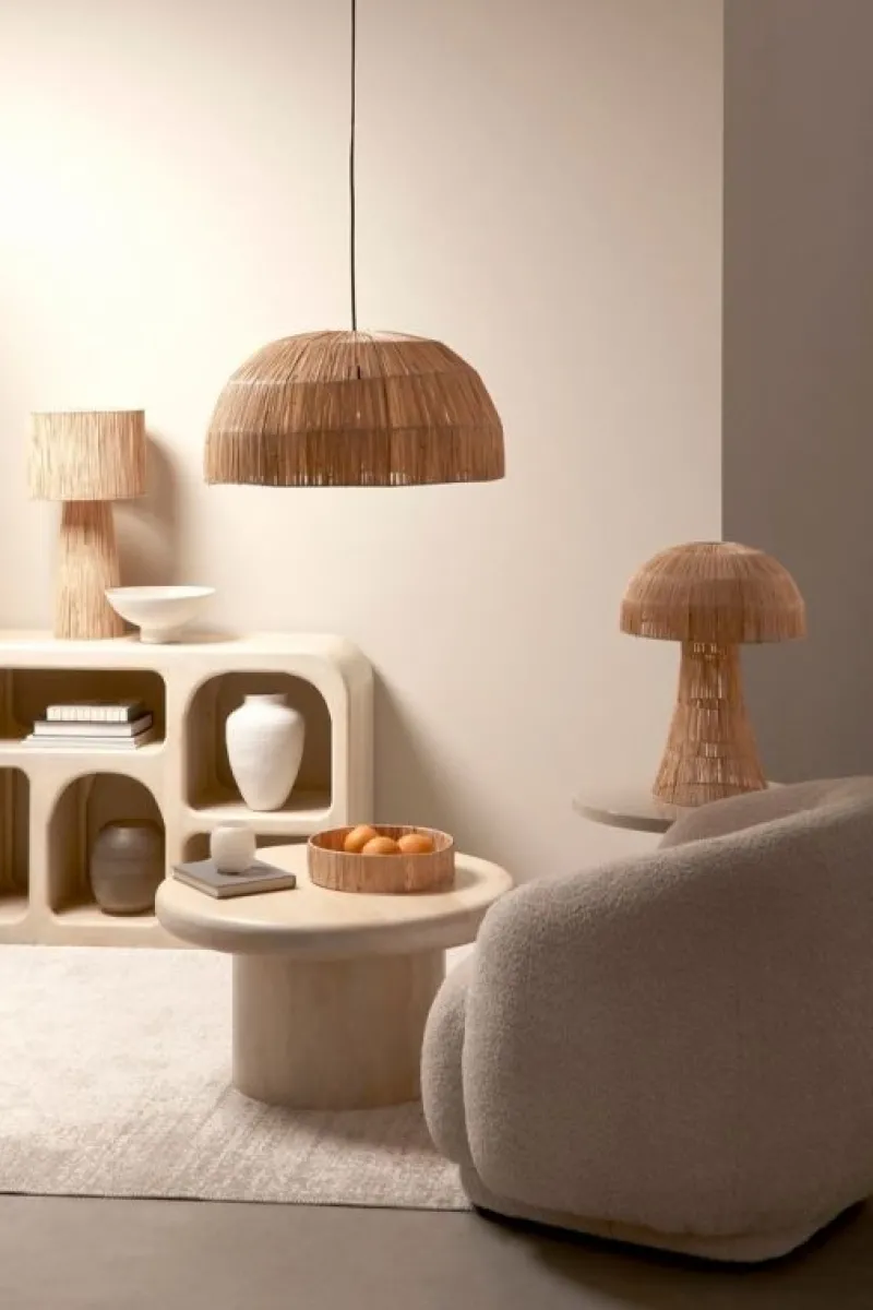 Online Bizzotto PARALUME LAMPADA TAV. BAGAN NATURALE H54