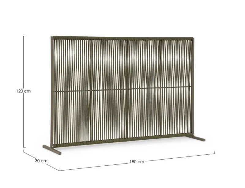 Outlet Bizzotto PARAVENTO PAXSON 180X120 OLIV QS24