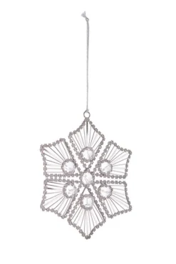 Best Bizzotto PENDAGLIO BEAD FIOCCO NEVE 6P ARG 14X14