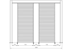 Best Bizzotto PERGOLA OCEAN 3X3 BIANCO