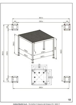 Discount Bizzotto PERGOLA OCEAN 3X3 SETA