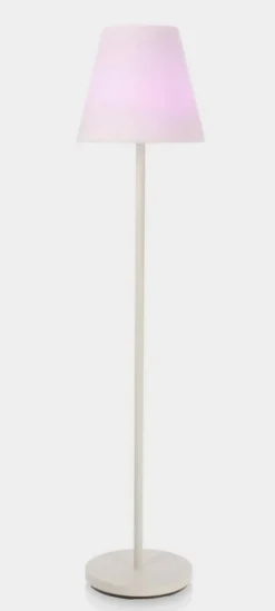 Sale Bizzotto PIANTANA SOLAR LED SPEAKER PE BIANC H150