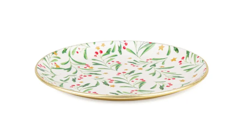 Clearance Bizzotto PIATTO DECOR SYLVAN TO AGRIFOGLIO D20,5