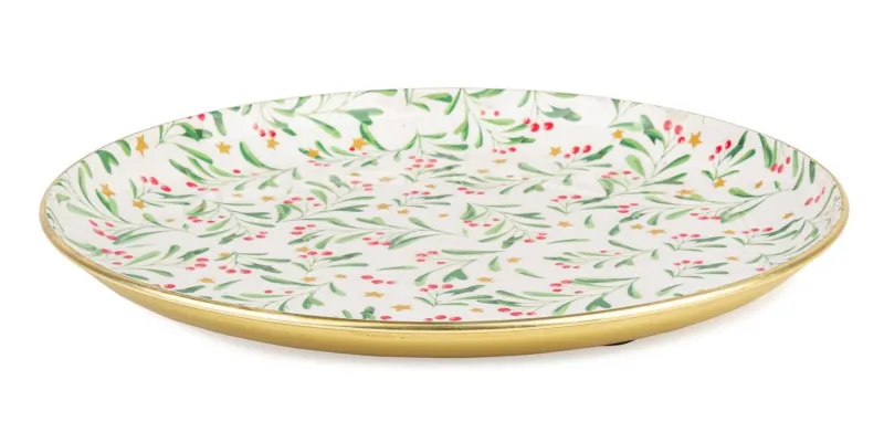 Clearance Bizzotto PIATTO DECORATIVO SYLVAN TO AGRIFOG D30