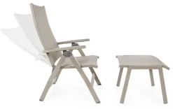 Discount Bizzotto POGGIAPIEDI IN ALLUMINIO IMPILABILE TORTORA GK51 - VICTOR