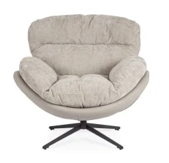 Hot Bizzotto POLTRONA ADINDA GRIGIO SCURO/TORTORA