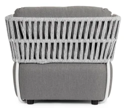 Clearance Bizzotto POLTRONA BIANCO/GRIGIO - PALMER