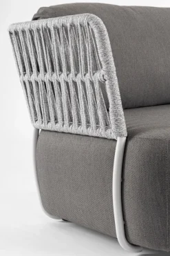 Clearance Bizzotto POLTRONA BIANCO/GRIGIO - PALMER